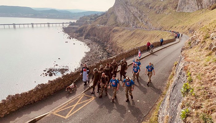 March for Veterans Llandudno